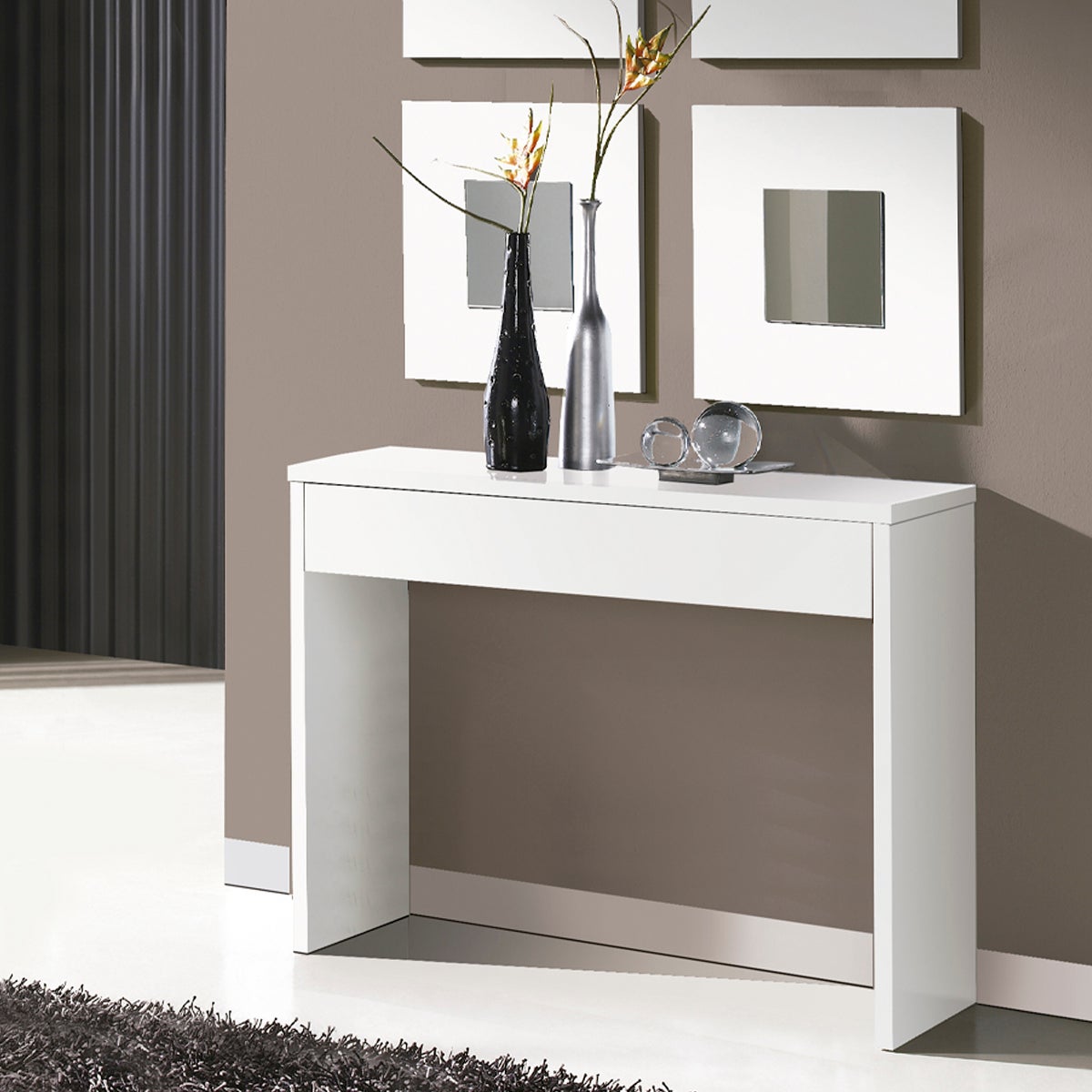 Imperial Relax  Consola Recibidor 1 Cajon 76X100x30 Blanco , Leroy Merlin