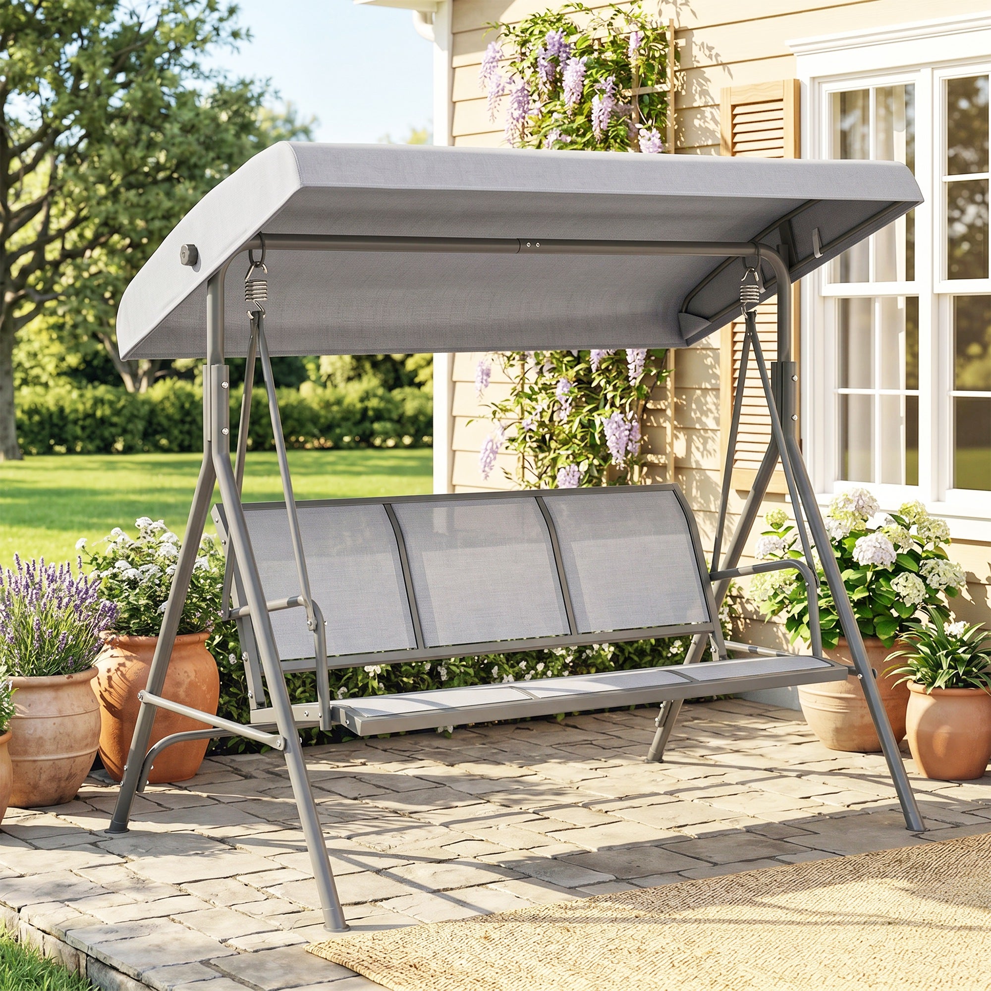 lit de jardin Acier Outsunny - 2