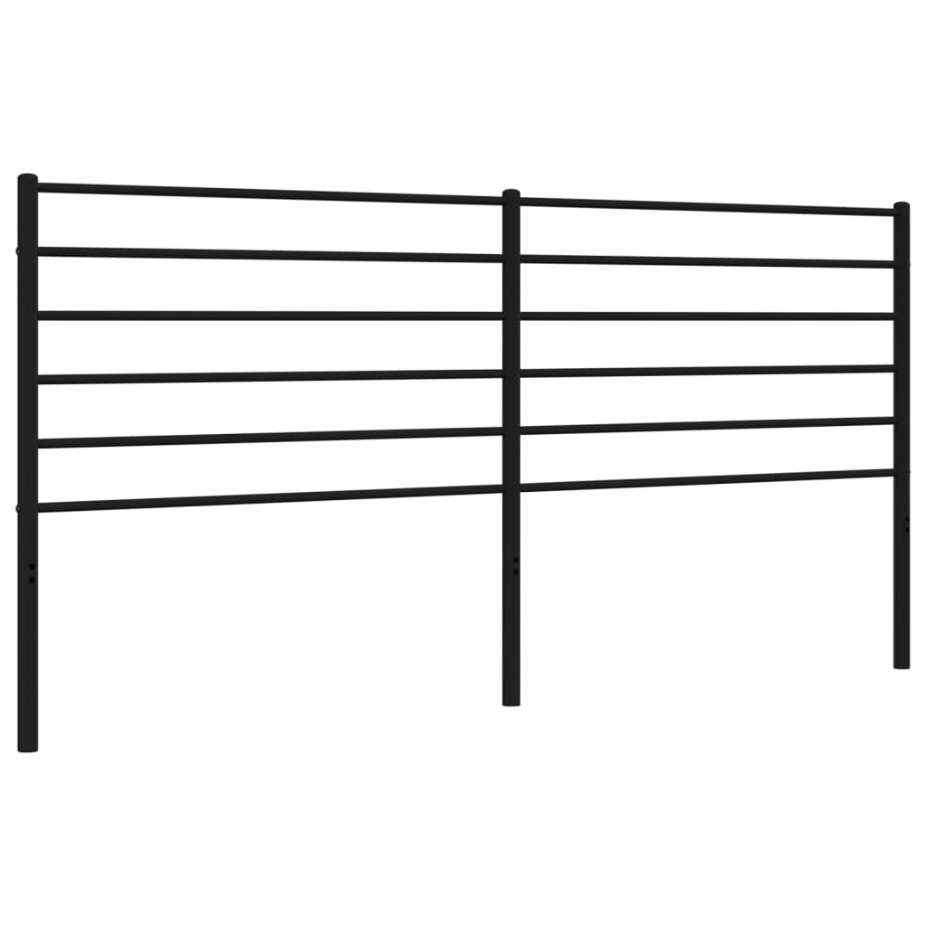 Tête de lit métal noir 180 cm - 2
