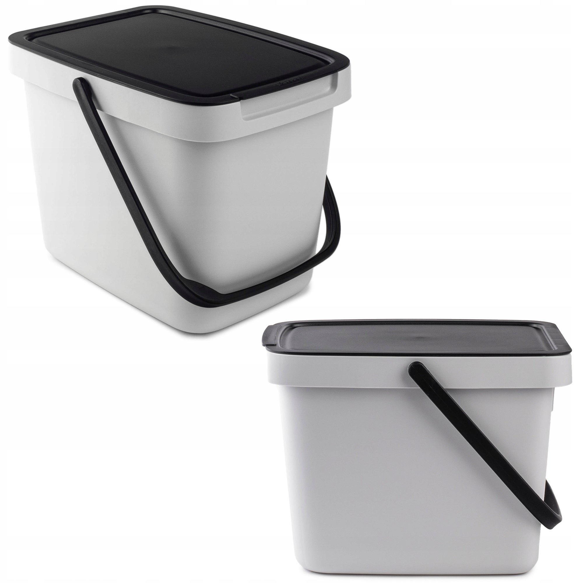 KOSZ NA ŚMIECI POJEMNIK NA ODPADY Z POKRYWĄ 6L KUBEŁ DO SEGREGACJI