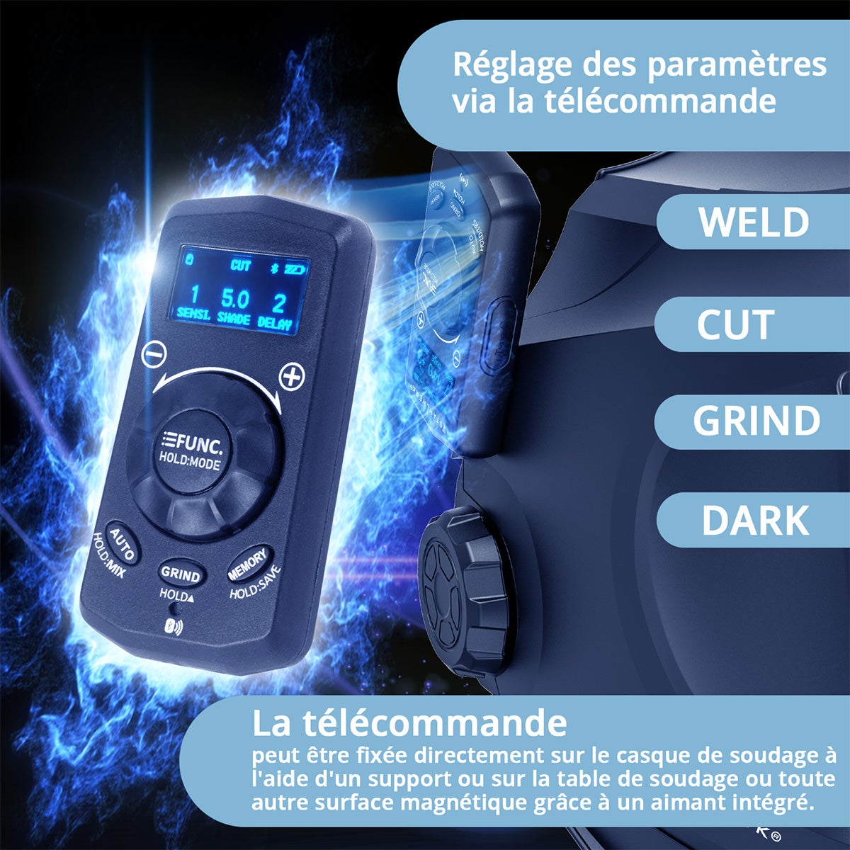 STAHLWERK Casque de soudage automatique MASTER AIR Système d'air frais TH3 Protection respiratoire PAPR - 5