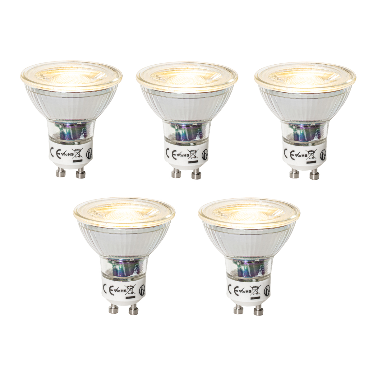 Lot De 5 Ampoules Bougie Givrées 25W BC B22d - Dimmable - CANDELUX