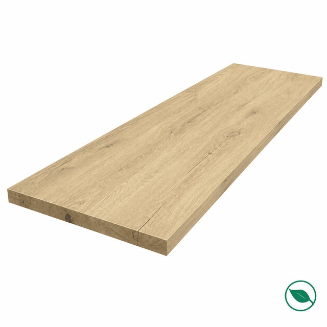 Plan de travail Chêne massif pleines lames 3000 x 650 x 40 mm FSC mixte