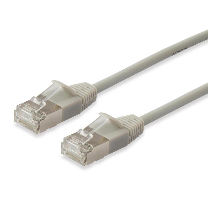 Equip patchkabel slim rj45 s/ftp cat6a/10gs 5,00m beige | Leroy Merlin