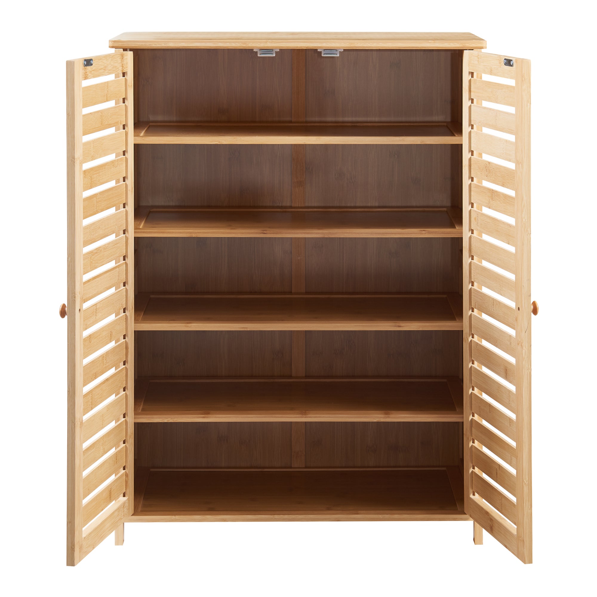 Armoire à chausures Klamp bambou 88 x 66 x 33 cm naturel [en.casa] - 6