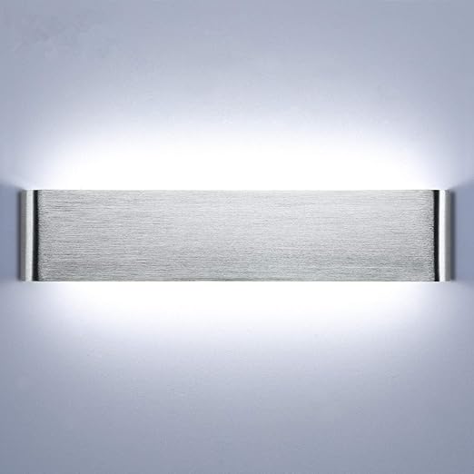 Wewnętrzna lampa ścienna 40cm 18W 6000k LED Aluminiowa lampa ścienna do sypialni, przedpokoju, salonu, schodów