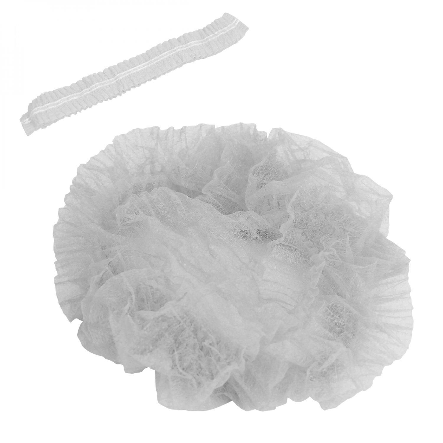 Lot de 100 charlottes jetables - Blanc - Vivezen - 4