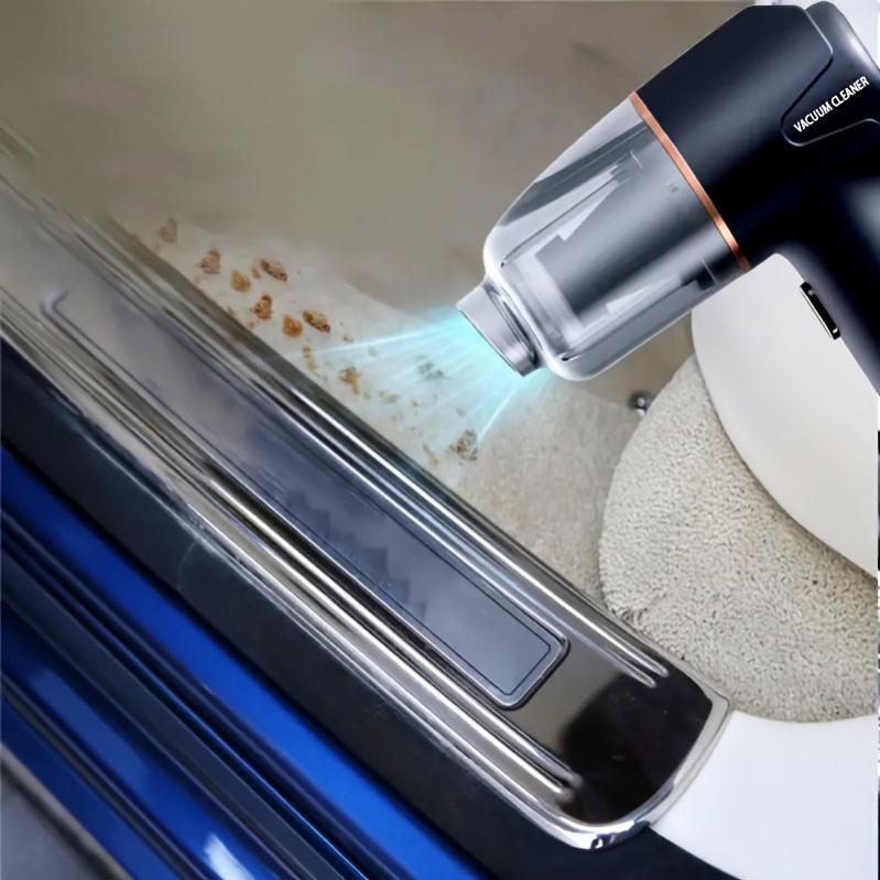 Aspirateur de voiture portatif sans fil, aspirateur portable à double usage pour voiture et maison, chargement sans fil - 4