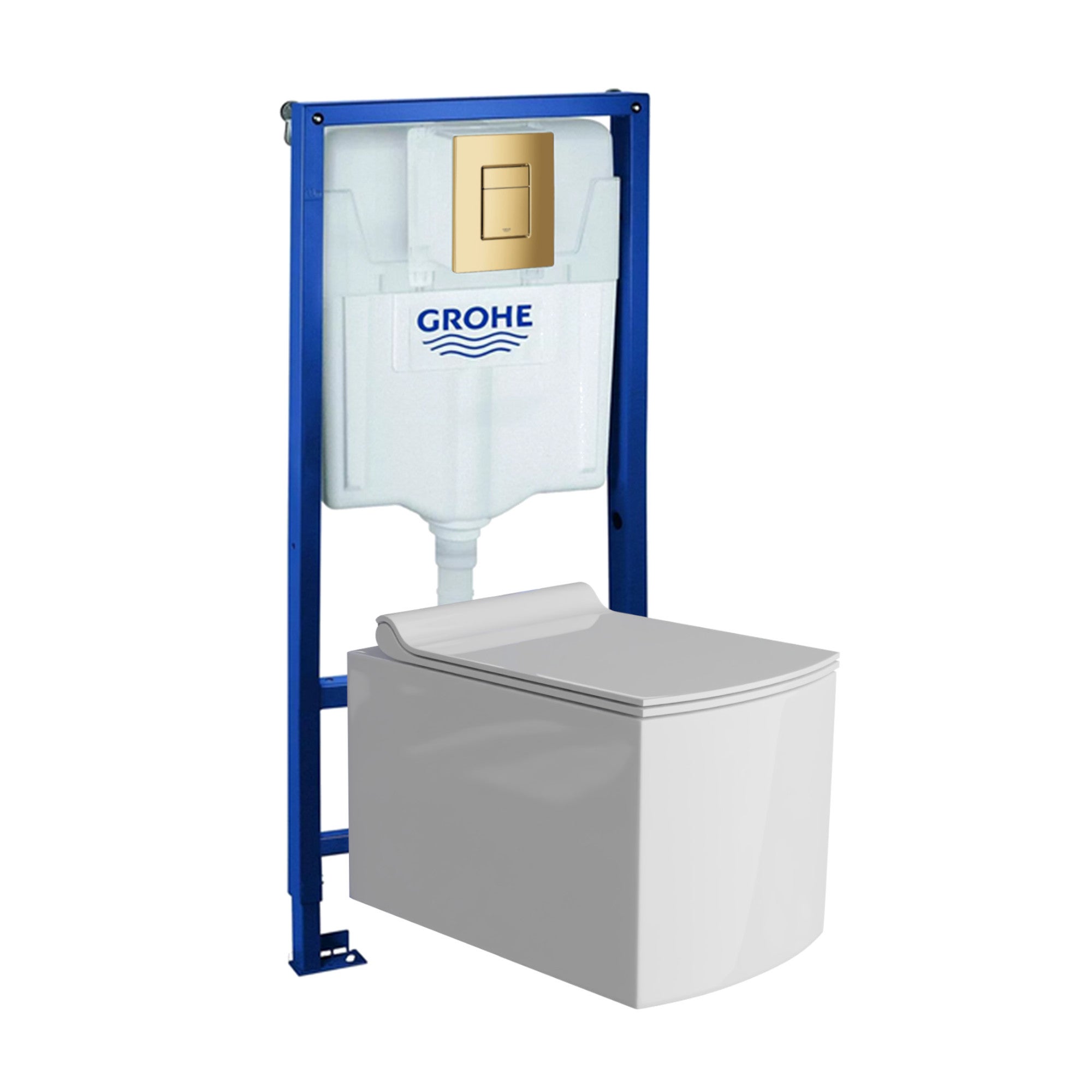 LAVITA DALIA WC Suspendu L'abattant De WC à Chute Lente WC Suspendu Sans Bord WC Blanc Brillant | Leroy Merlin