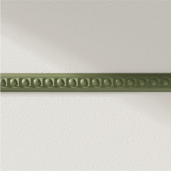 Juego de 6 molduras decorativas de madera de haya natural - listón de madera de 40x15x1200 mm - acabado y decoración de interiores