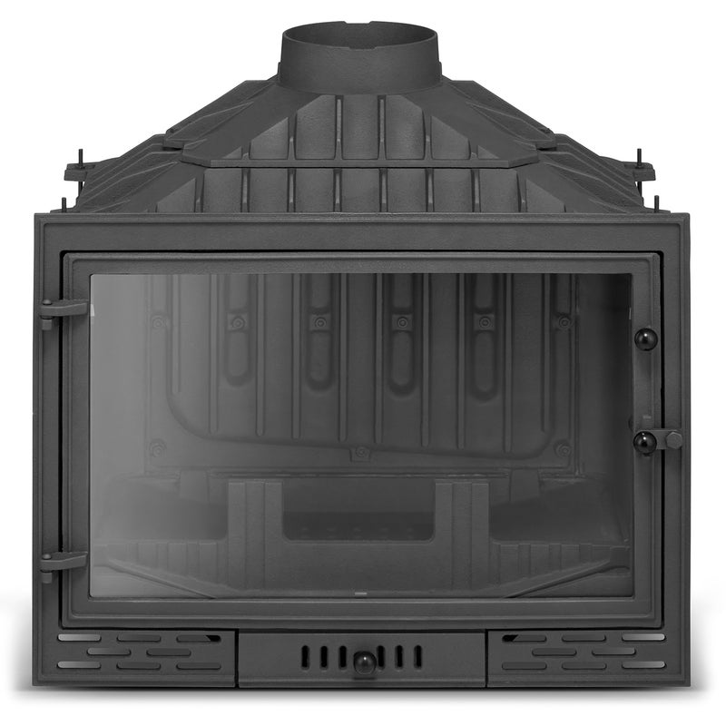 Wkład kominkowy piec kominek żeliwny FERGUSS z płaszczem wodnym