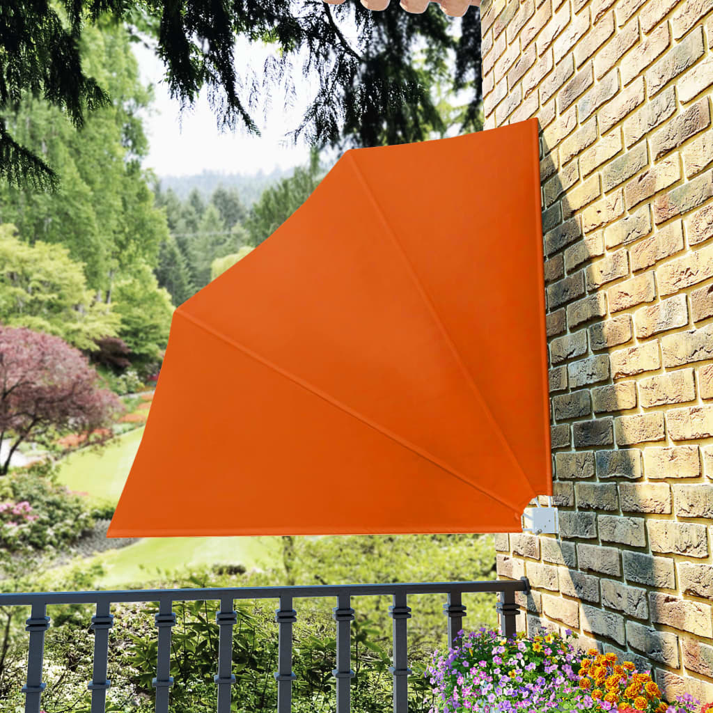 Maison exclusive - toldo lateral plegable de balcón color terracota 140x140 cm