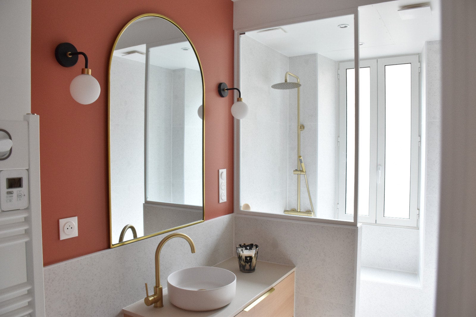 RUBINETTO LAVABO SOPRAELEVATO KF811BG2 ORO SPAZZOLATO COLLEZIONE SCAMANDRE - 3