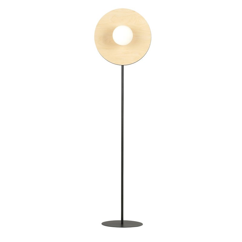 Lampa podłogowa stojąca Soho czarno-biała 1xE14x10W wym: 150 x 30 cm metal Emibig