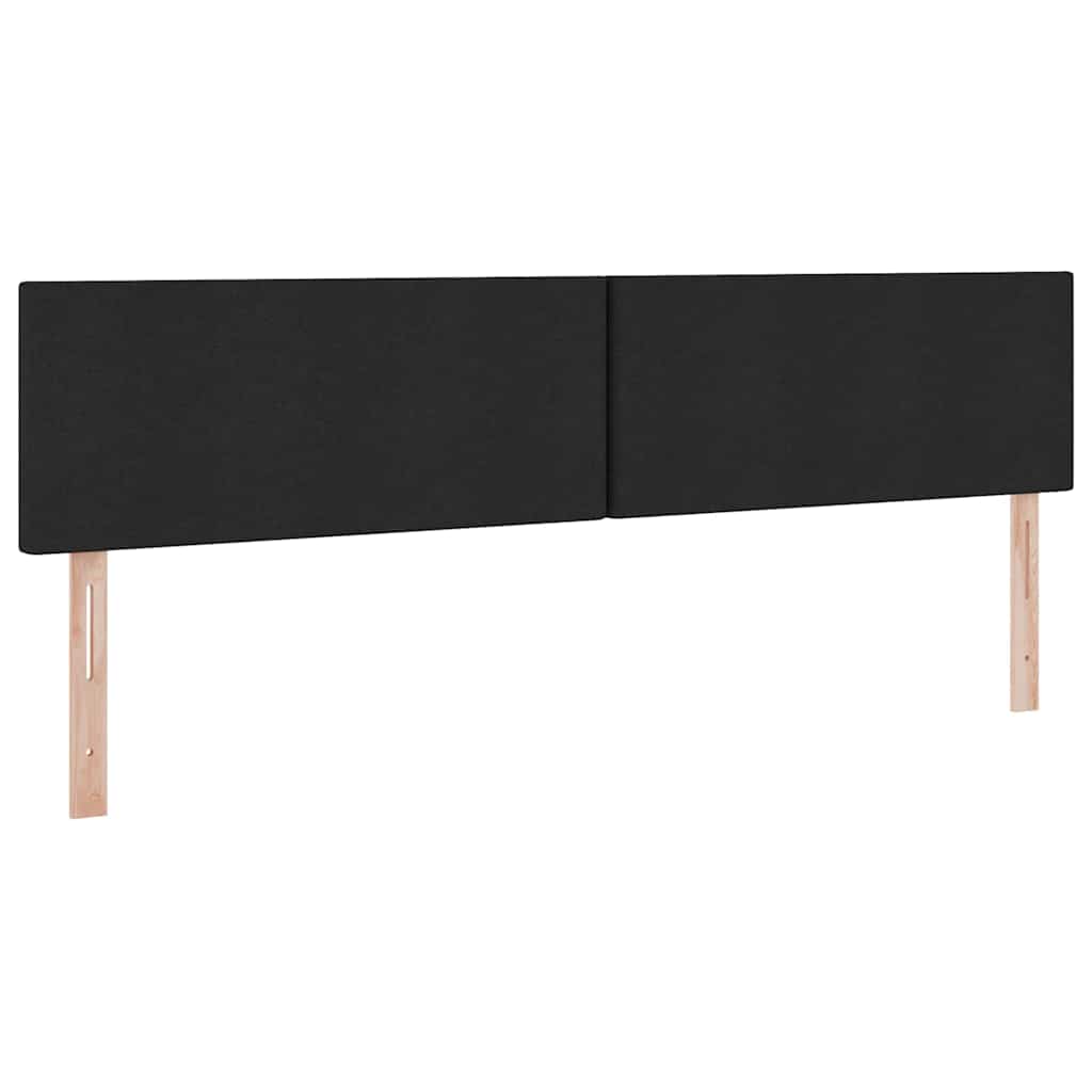 Lit avec rangement et matelas, en velours noir, pour la chambre, 200 × 200 cm - 8