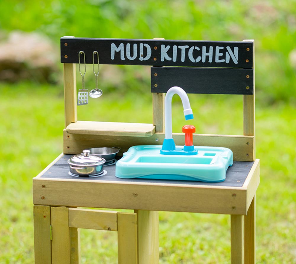 Cuisine d'extérieur pour enfant JUNIOR COOK bois FSC® + Splash & Play - 6