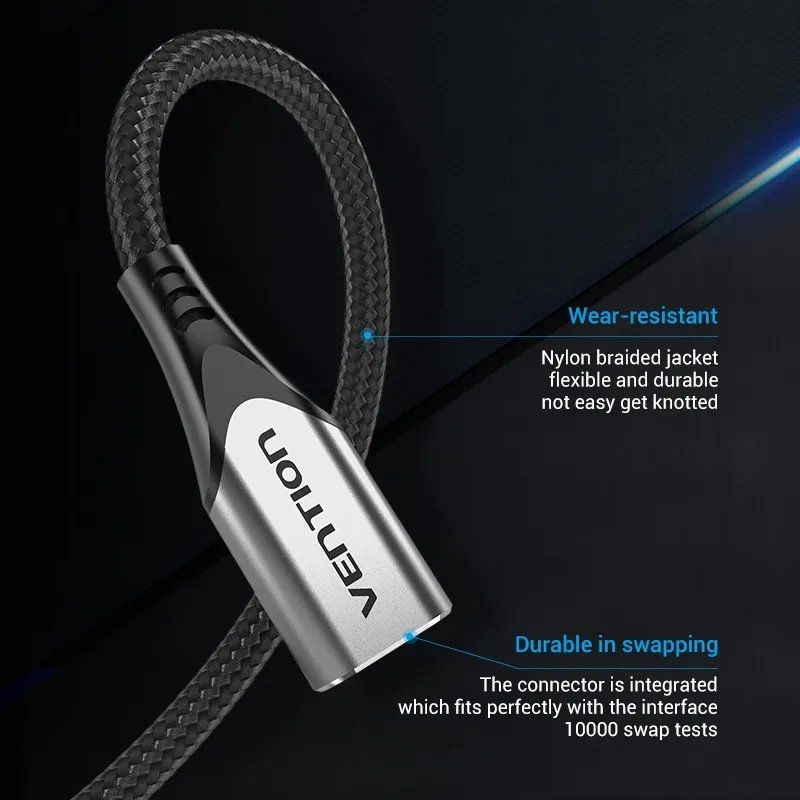 Cavo USB 3.0 Vention CBHBJ maschio-femmina 5 m rame nero