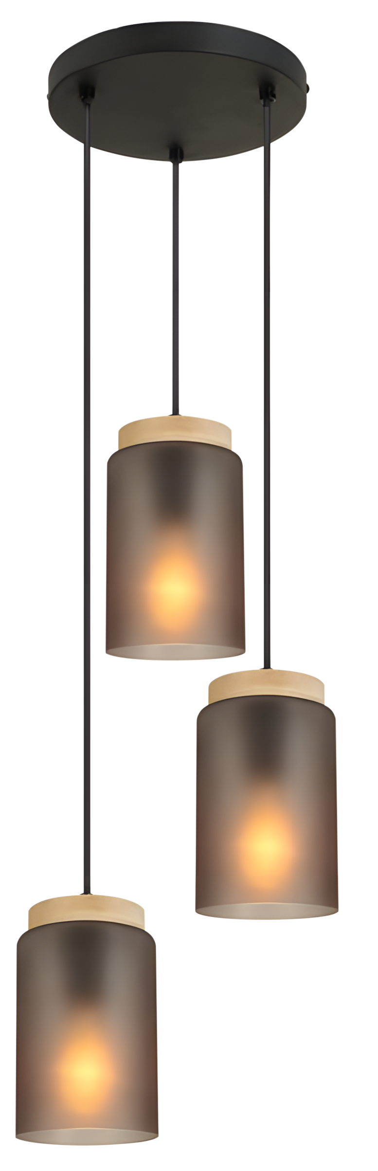 Lampa Sufitowa Wisząca Toolight App1811-3Cpr Szary