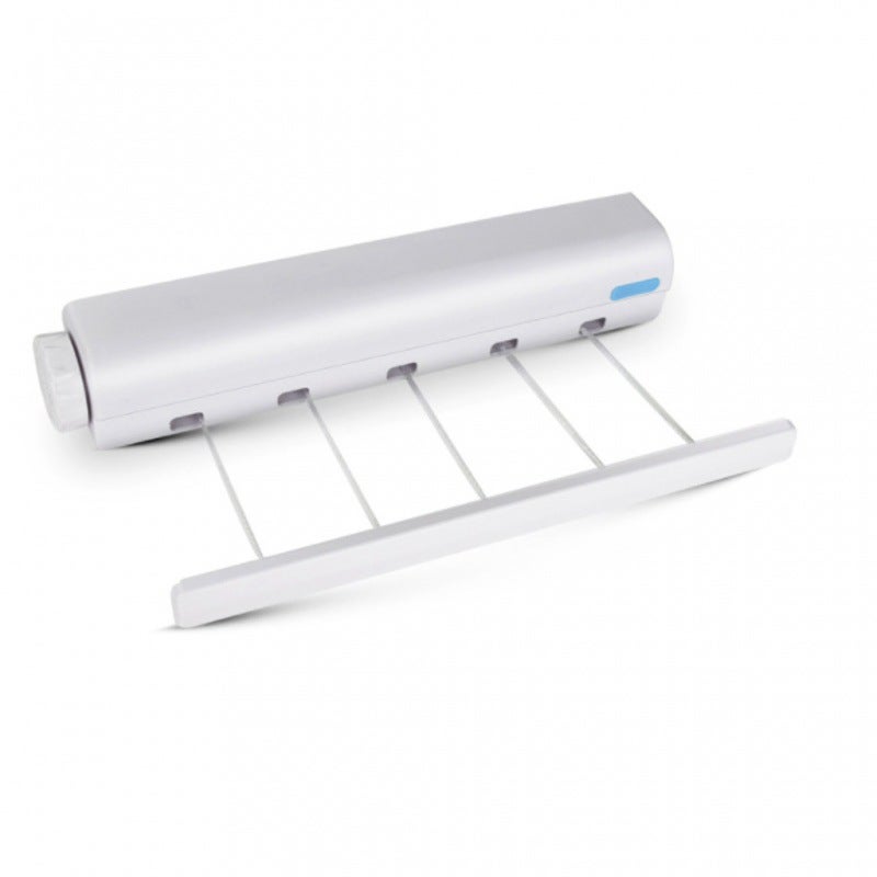 Rozkładana suszarka ścienna z 4 linkami o długości 3,2 metra, do użytku wewnątrz i na zewnątrz.