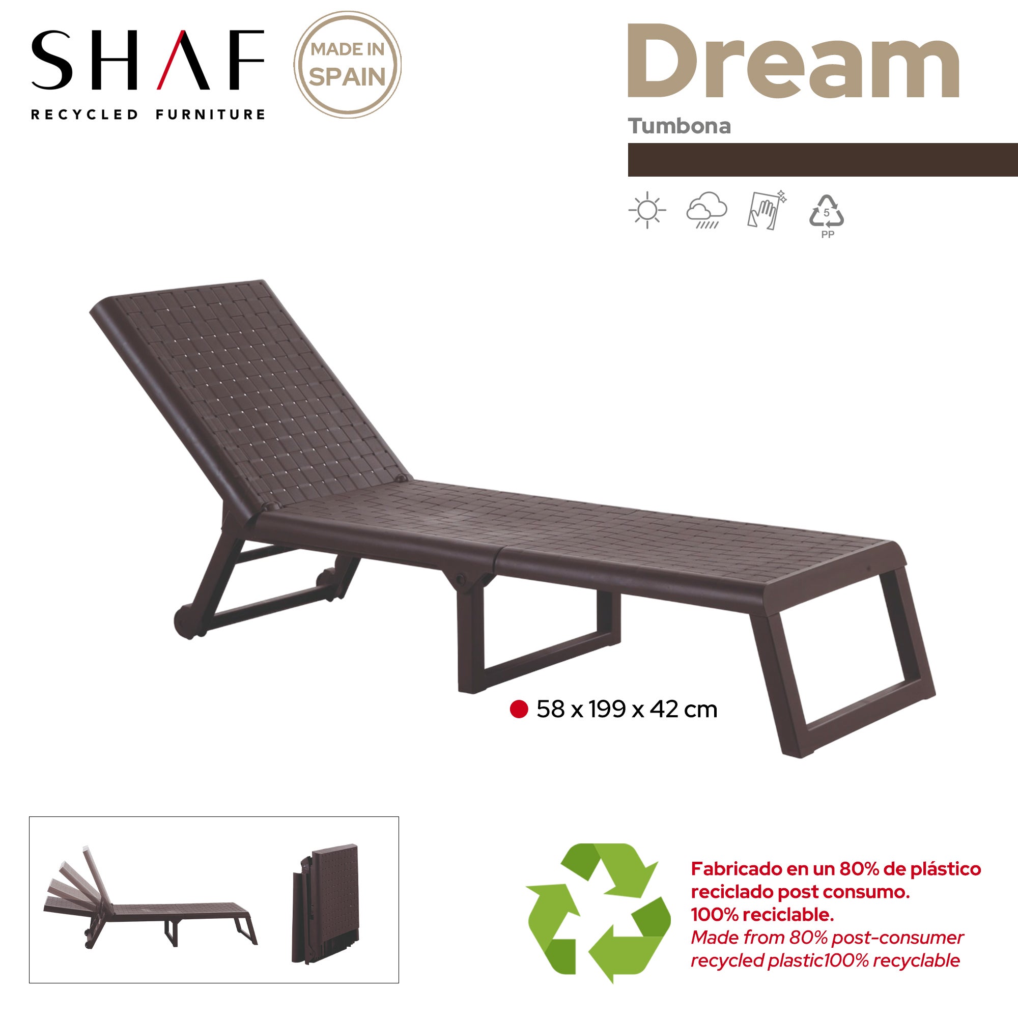 CAMA TUMBONA DREAM WENGUE - 7
