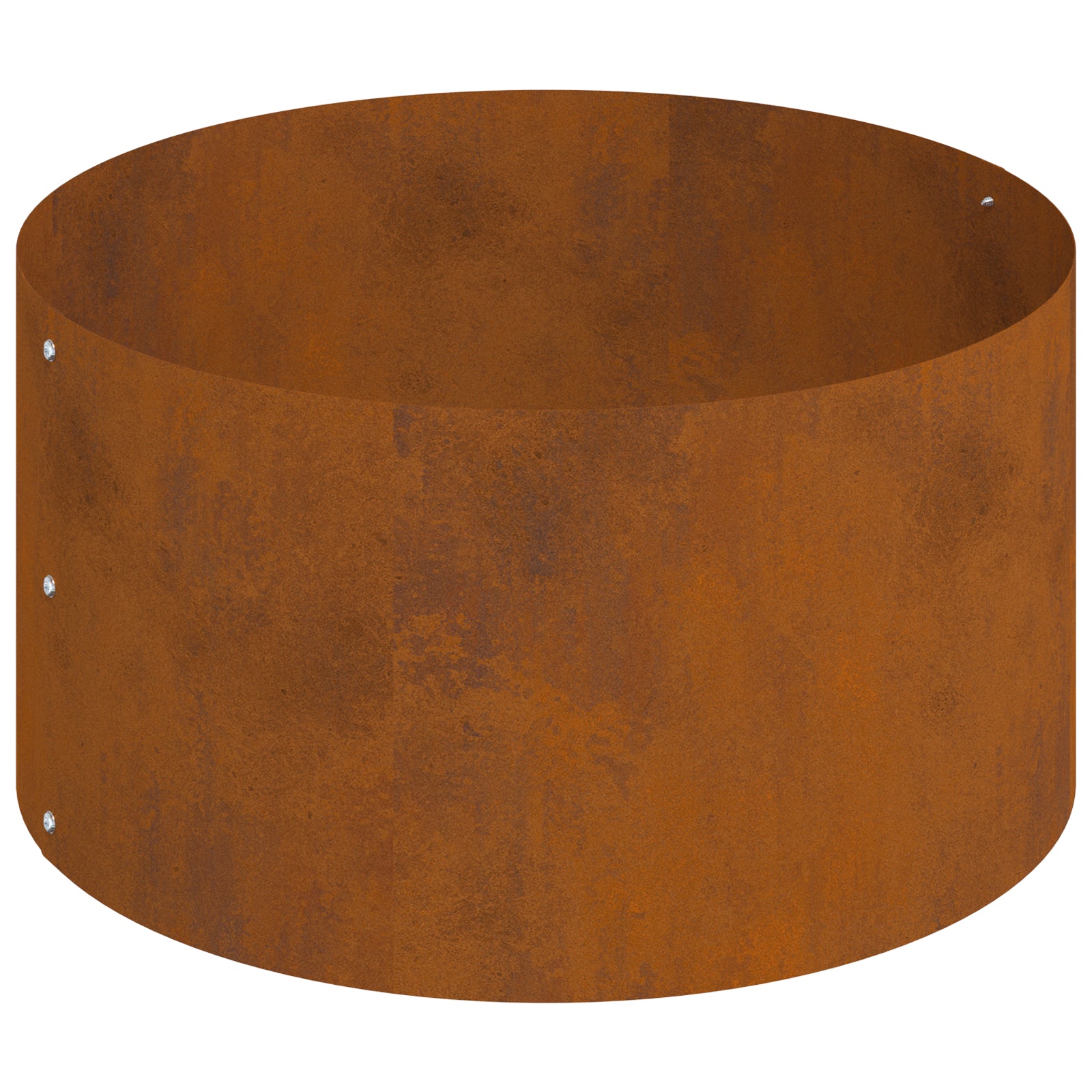 Cache-pot de jardin Marron 120 x 120 x 20 cm Acier patiné vidaXL - 7