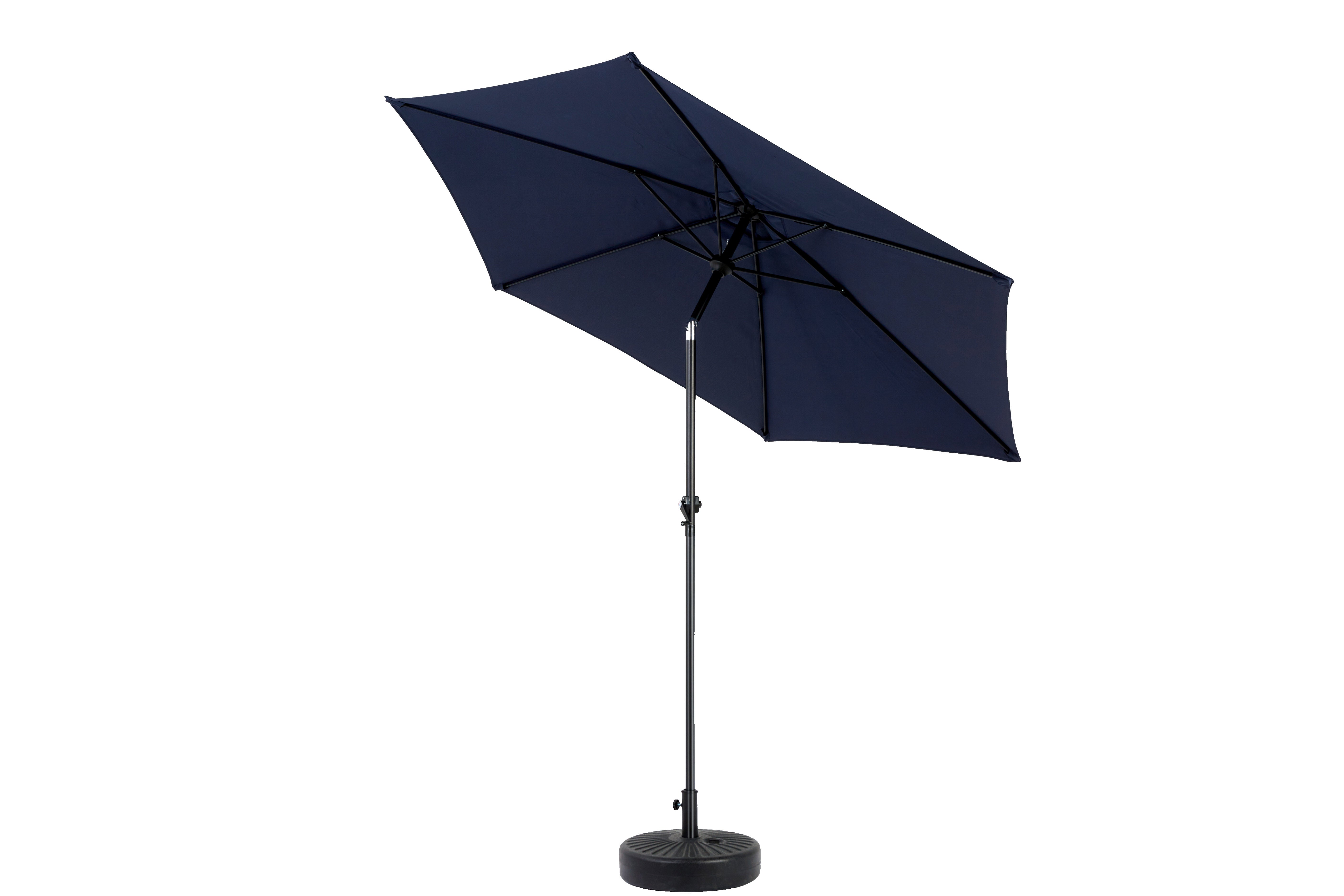 Parasol de jardin, parasol de balcon, parasol de soleil, rond, hauteur 250 cm, surface de couverture : 264 cm, système de manivelle (sans la base) - 7