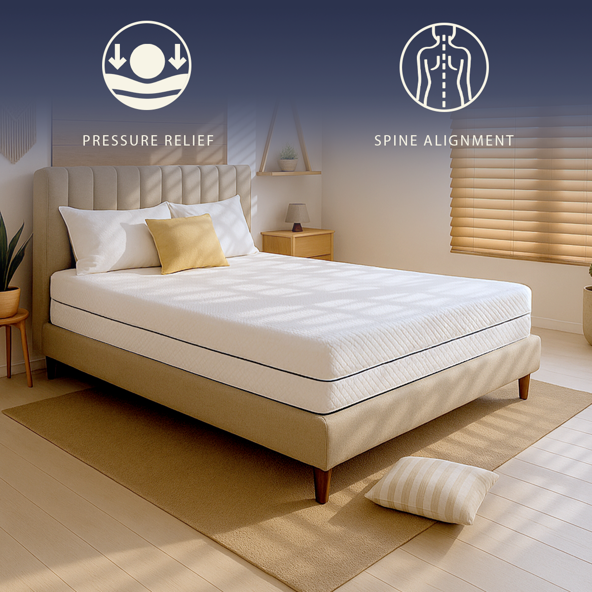 Colchão individual 90x200 | Altura 18 cm | Ortopédico | Hipoalergénico | Itália - 5