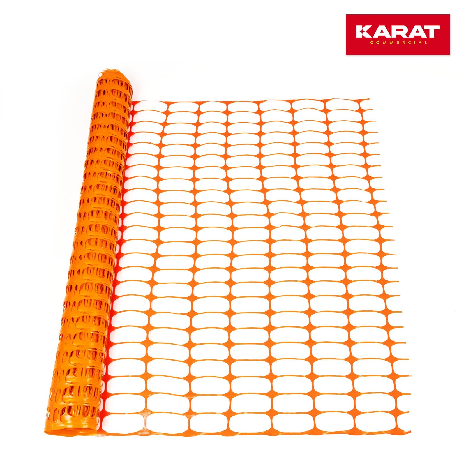 Grillage plastique Mailles: 10 x 4 cm Hauteur: 100 cm Longueur: 30 m Orange - 2