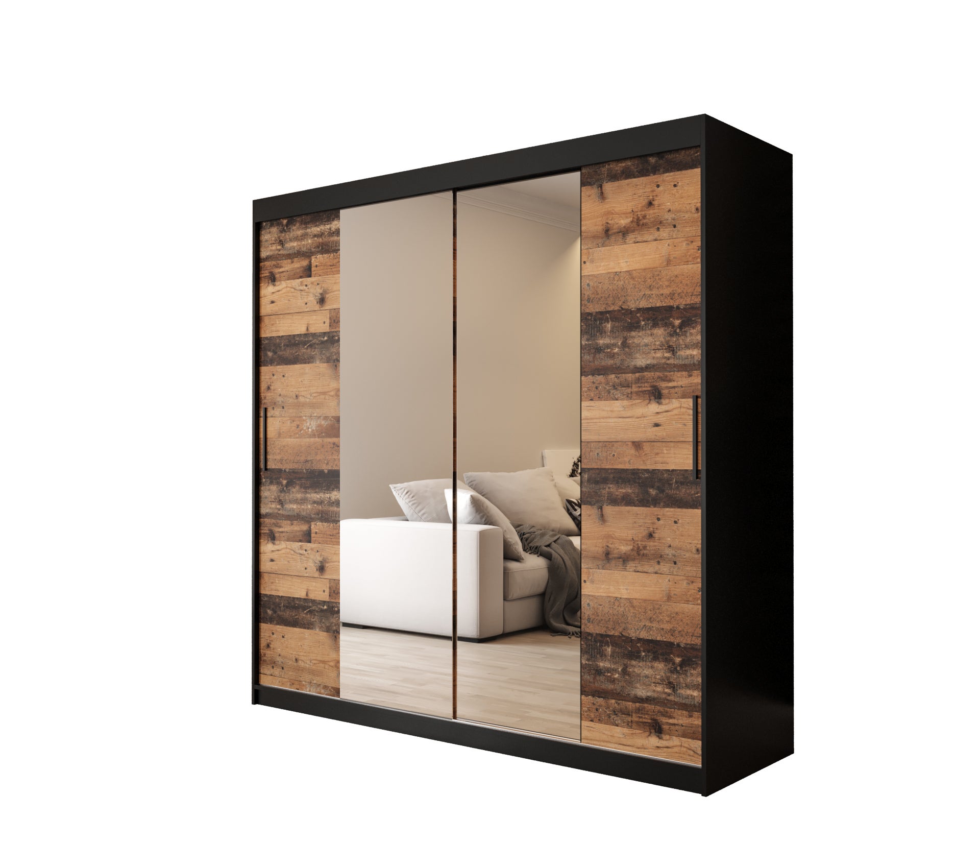 Szafa przesuwna garderoba OLD STYLE T1 200 x 62 x 200 cm - Abiks Meble