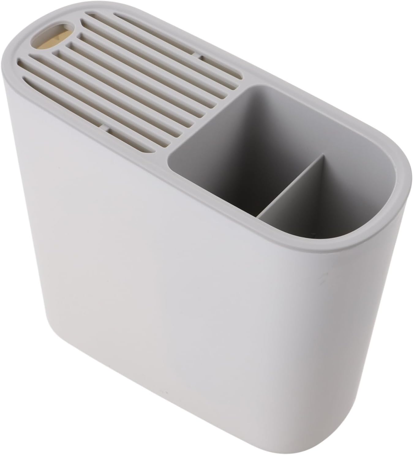 Stojak na noże kuchenne, stojak na przybory z ociekaczem, do przechowywania sztućców i pałeczek, praktyczny design i organizacja