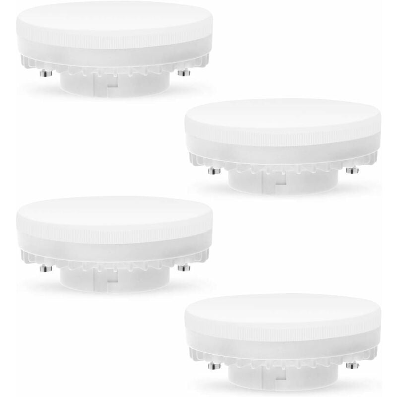 Żarówka LED GX53 7W 3000K, ciepła biel, nieściemnialna, bez migotania, zastępuje żarówki halogenowe 50W GX5.3 lub świetlówki kompaktowe 9W 13W