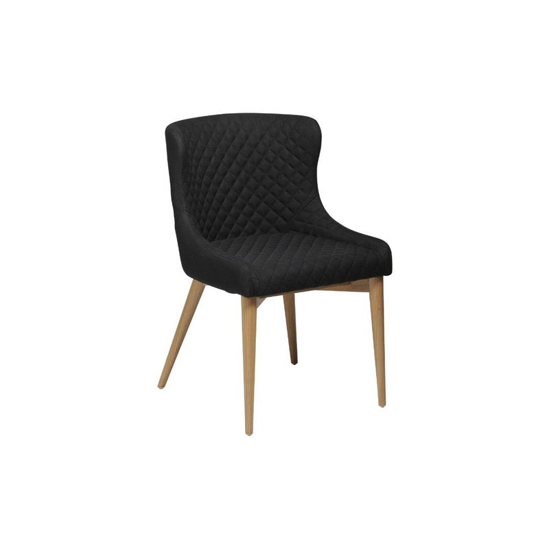 Vetro Dan-Form krzesło stołowe czarny.