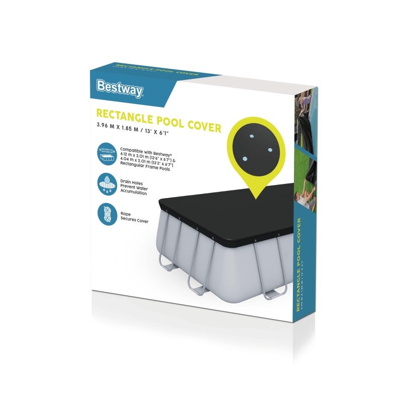 Bestway Bâche 4 saisons rectangle pour piscine Power Steel 404/412 x 201 cm - 5