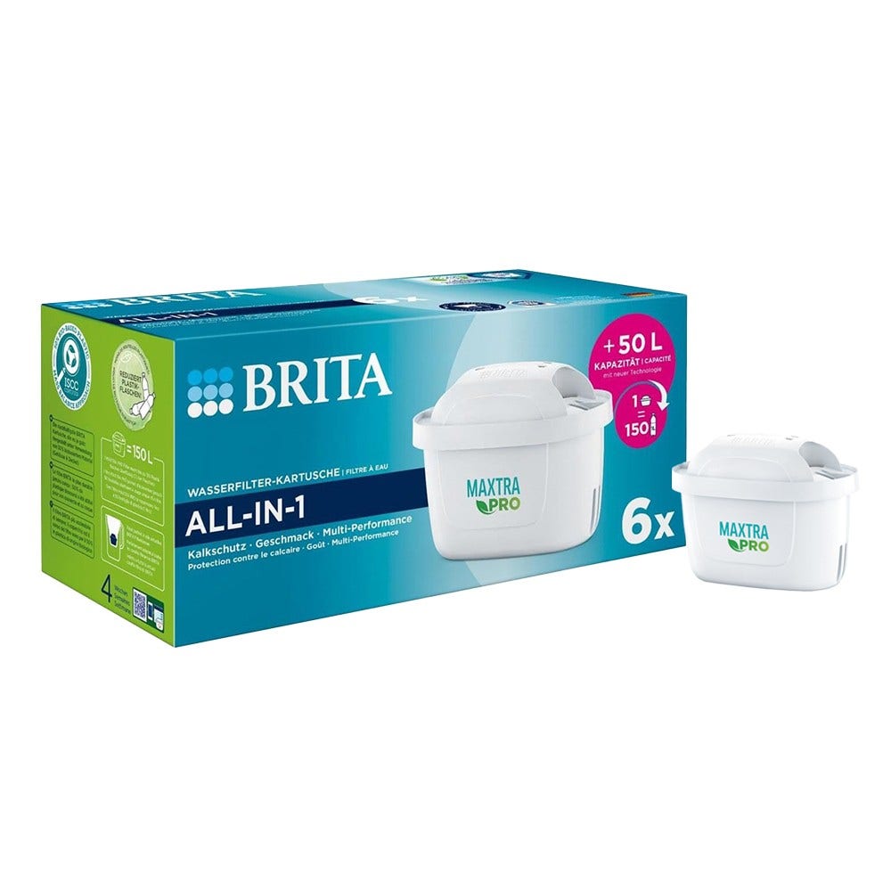 Brita Maxtra Pro All-In-1 Filtre À Eau Pack 6 Cartouches