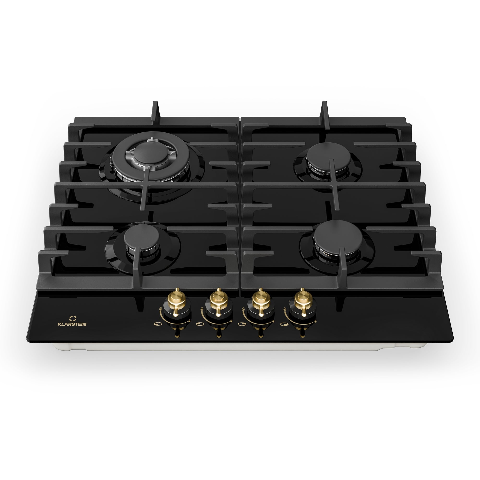 Klarstein Victoria 4 Zones cuisinière à gaz 4 feux vitrocéramique noire - 3