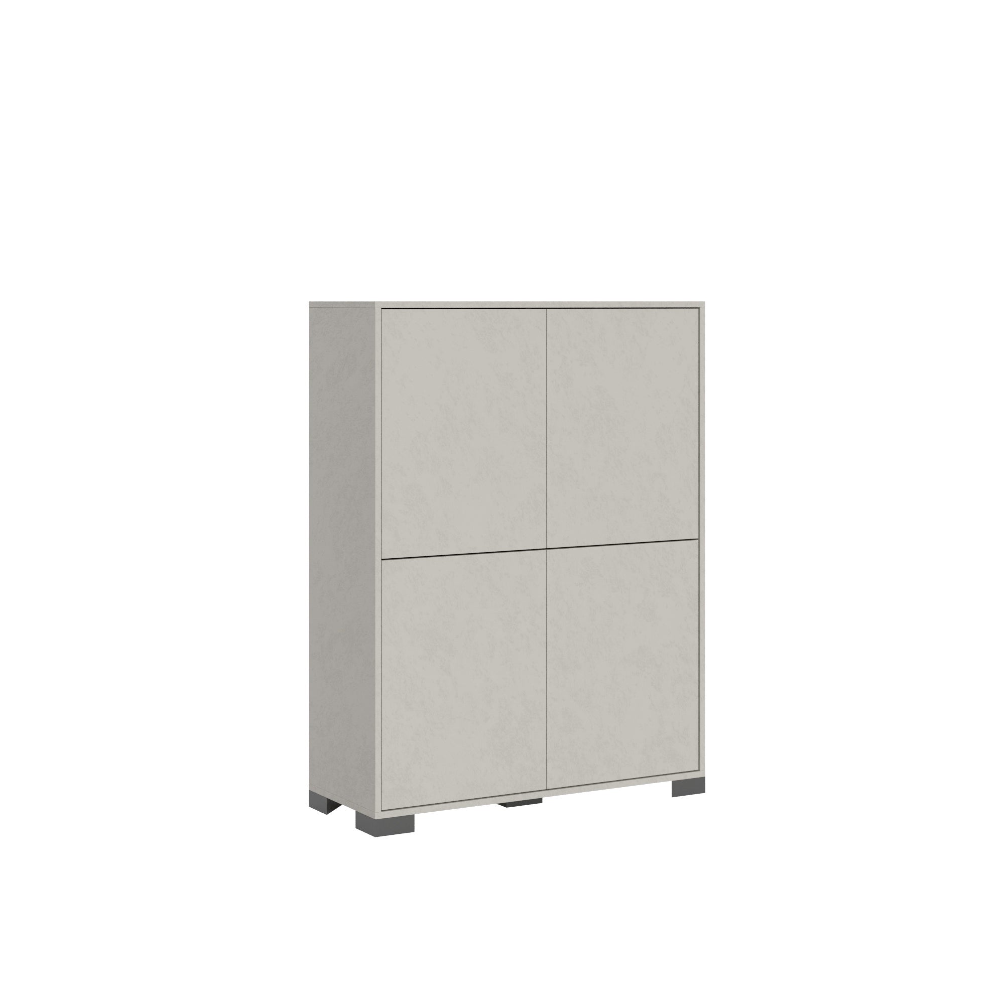 Komoda wysoka Lumina Cashmere 4-drzwiowa 90x35x120 cm