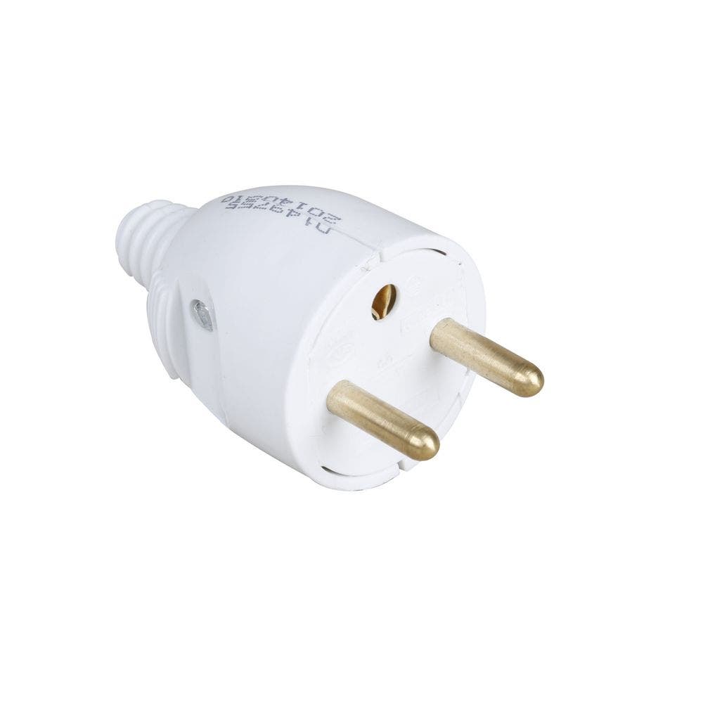 Prise 2P T 16 A 250 V Connexion Rapide Blanc Simon 24 Harmonie