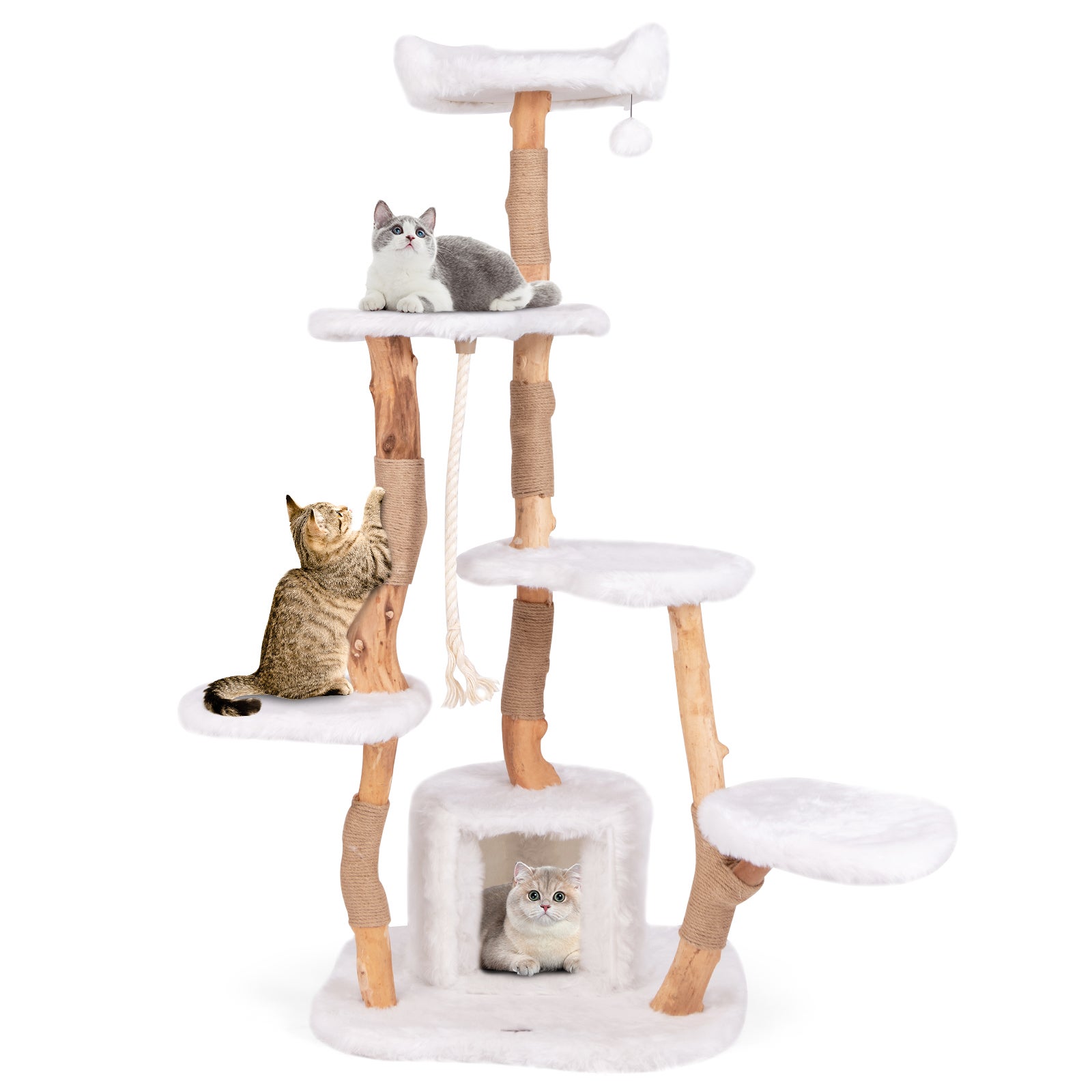 Specifiche Tiragraffi 190 cm Sisal Grigio Chiaro per Gatti Adulti