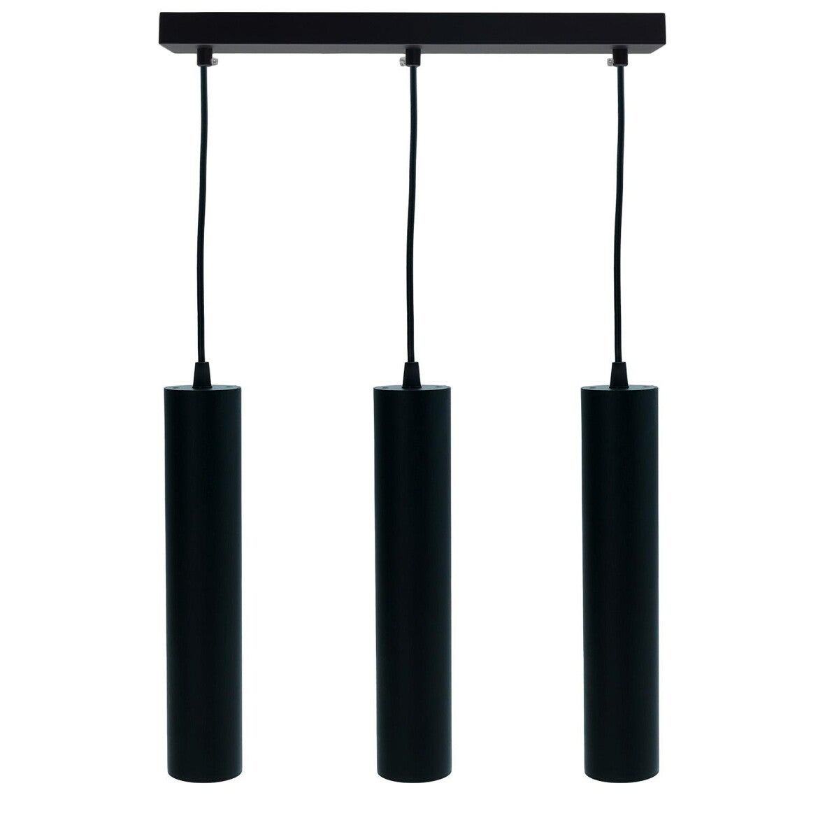 Lampa wisząca Circus czarna 3xGU10x40W wym: 120 x 38 x 6 cm metal IdeaLED