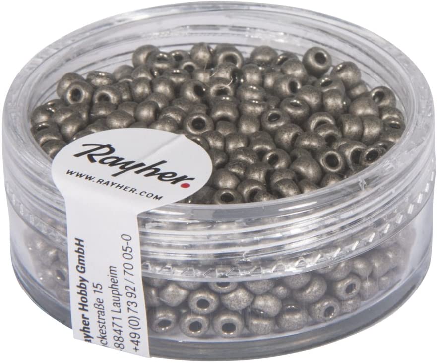 Rayher Perles De Rocaille, 2, 6 Mm ø, Transparent, Rouge