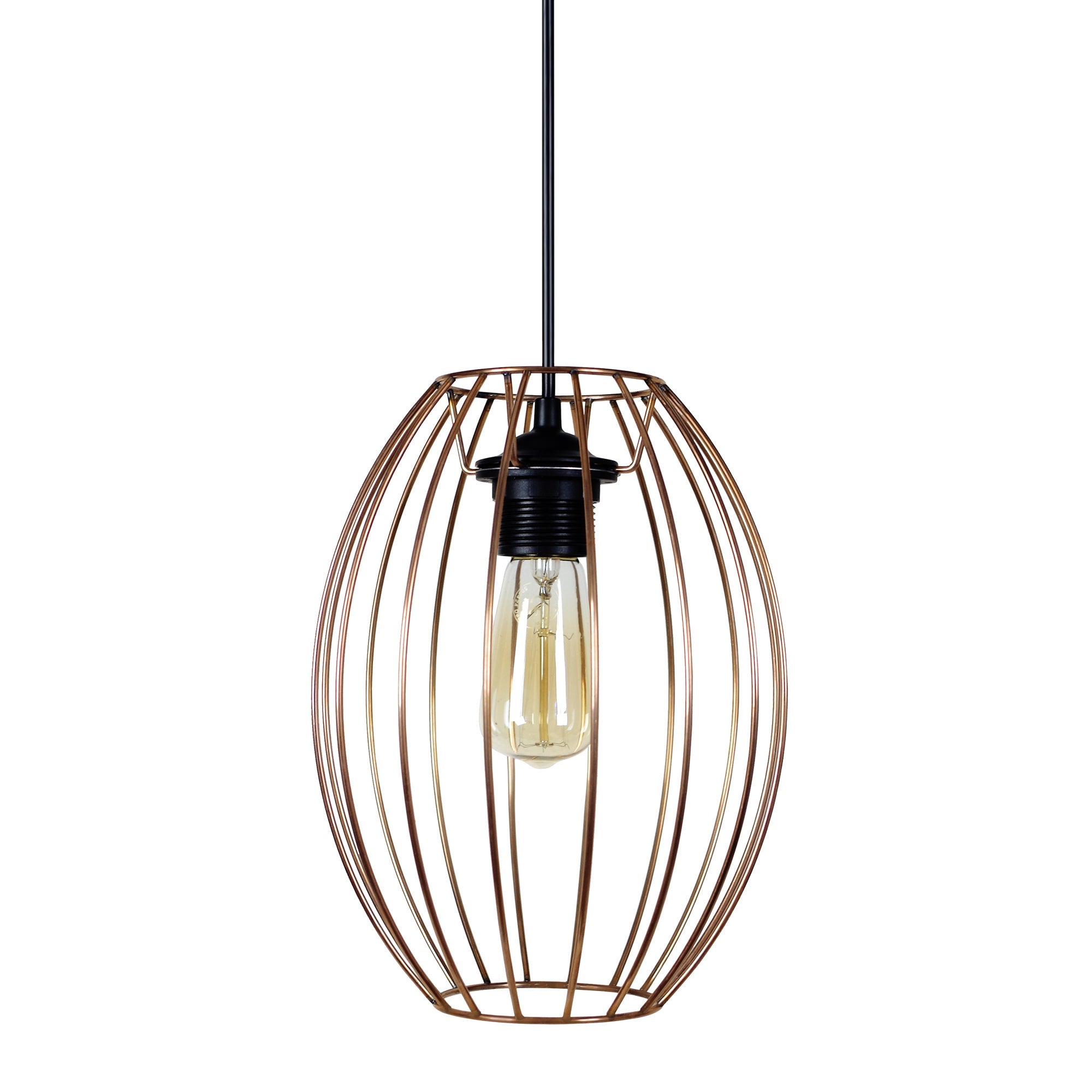 Suspensión tosel ,metal,bronce ,a 85xd19xp19cm