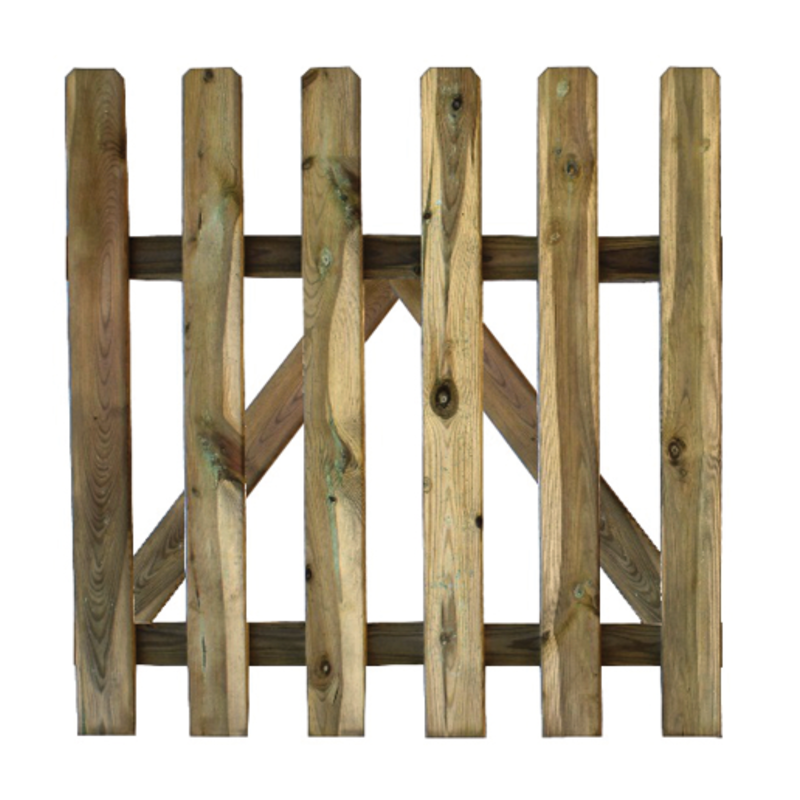 Cancello per recinzione da esterno in legno di Pino 100x100 cm - 3