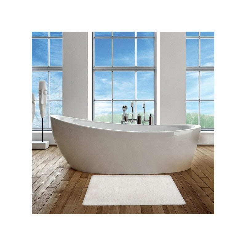 Tappetino da bagno in microfibra 40x60cm Bianco MSV - 4