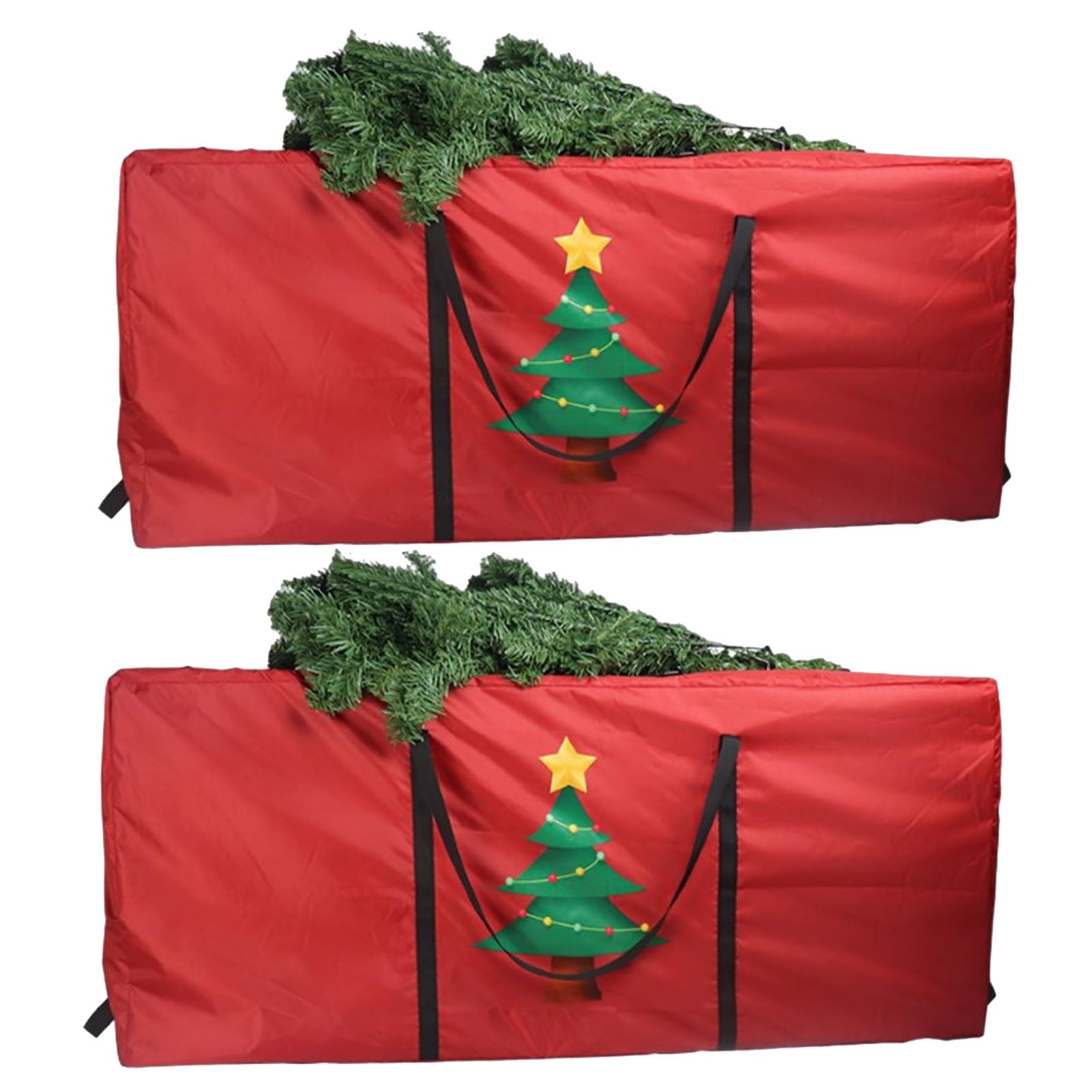 2 bolsas para árboles de navidad   caja de almacenamiento impermeable para árboles de navidad, contenedor para árboles de navidad a prueba de polvo