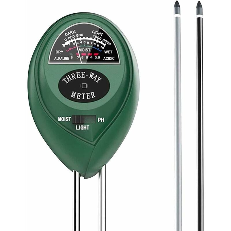 Tester gleby 3 w 1, tester pH gleby, miernik wilgotności gleby, tester intensywności światła gleby, tester gleby 3 w 1 do ogrodu i rolnictwa