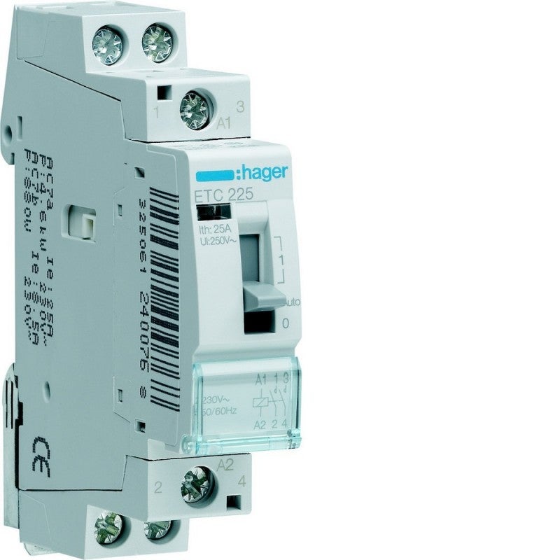 Contact J-N 25A, 2F, 230V - ETC225 - 2