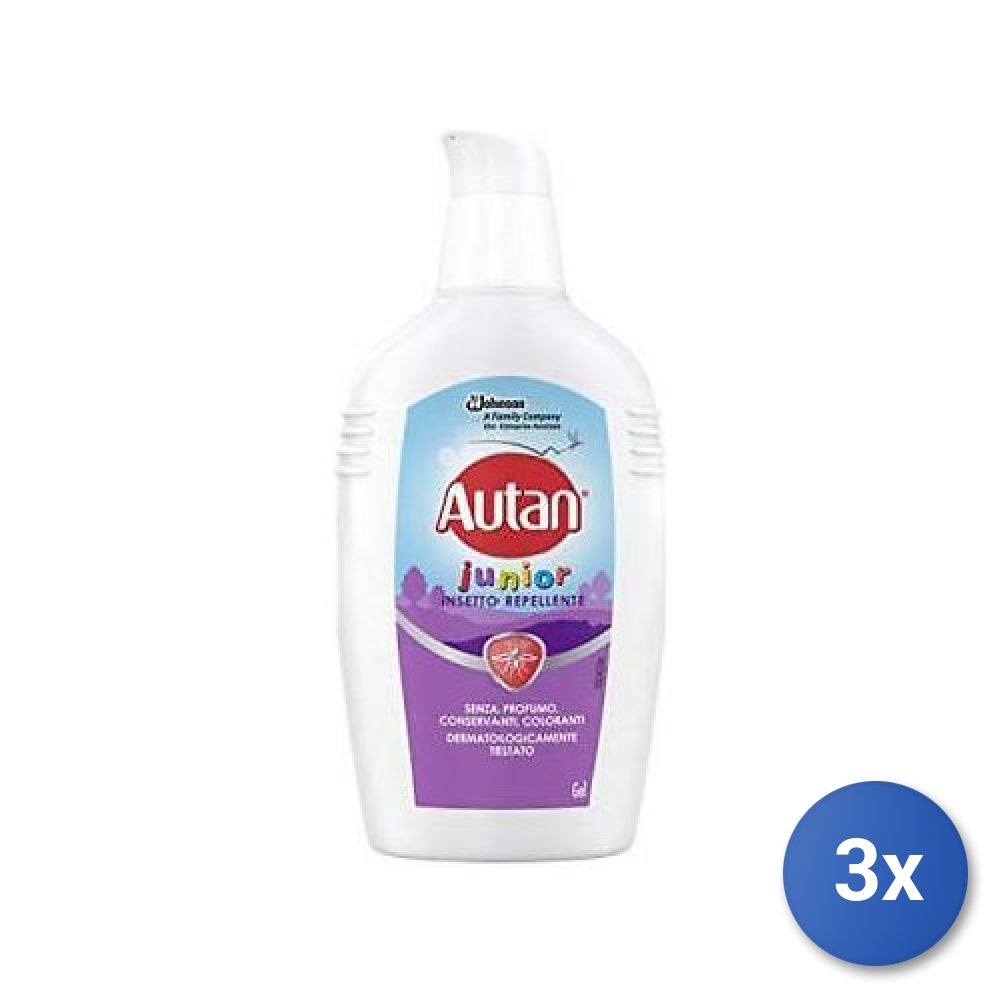 Autan Rolon 3x Repelente de insectos Autan FAMILY CARE Junior, modelo 408048, para ...