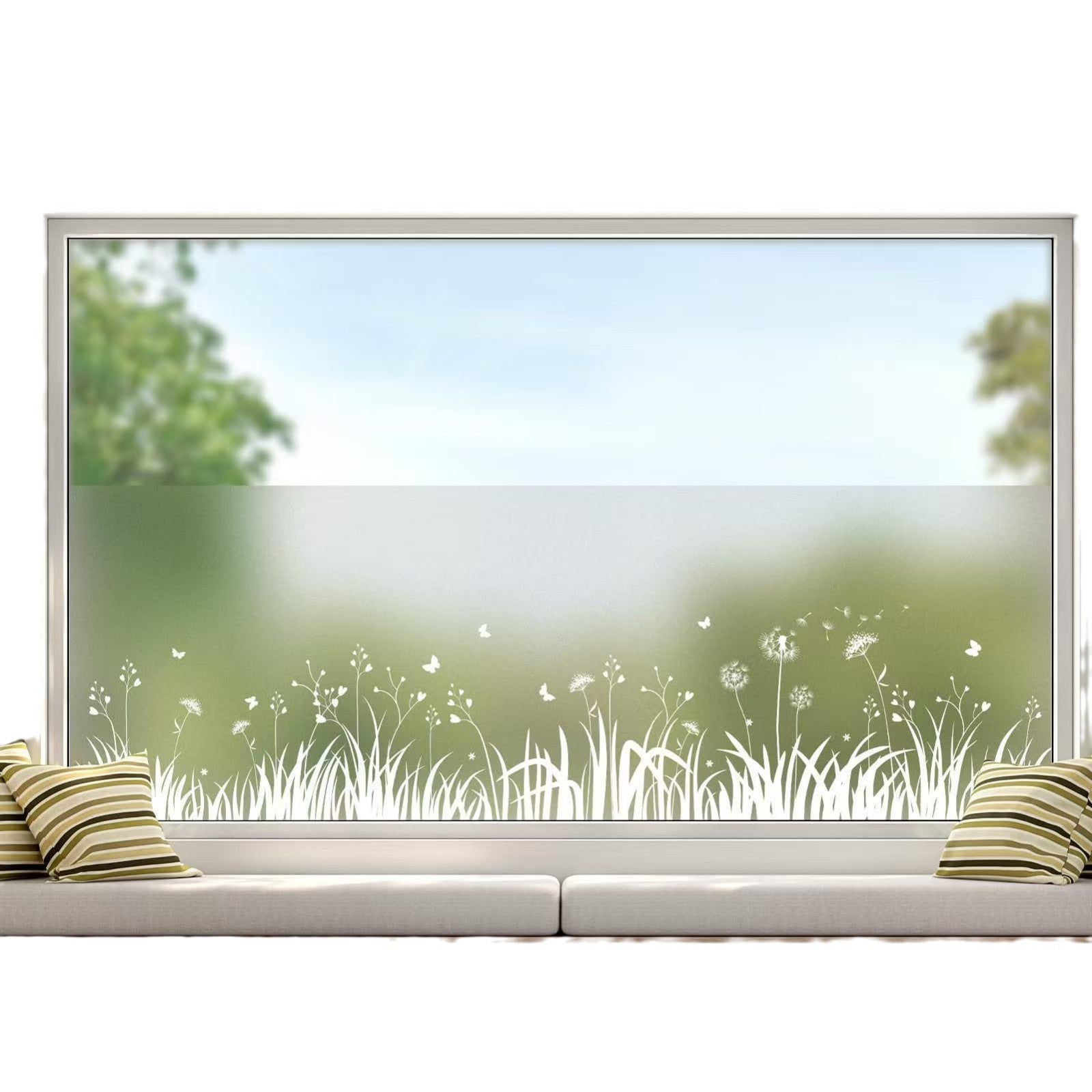 Film électrostatique Pour Fenêtre, Film Pour Vitre, Film De Confidentialite Pour Cuisine Bureau Salle De Bain 50 X 200 Cm 97253358