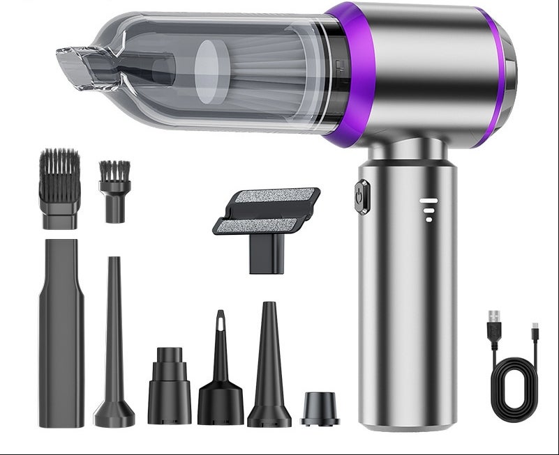 Aspirateur de voiture puissant, 16 000 PA, 4 en 1, 3 vitesses, avec filtre HEPA, mini sans fil | Leroy Merlin