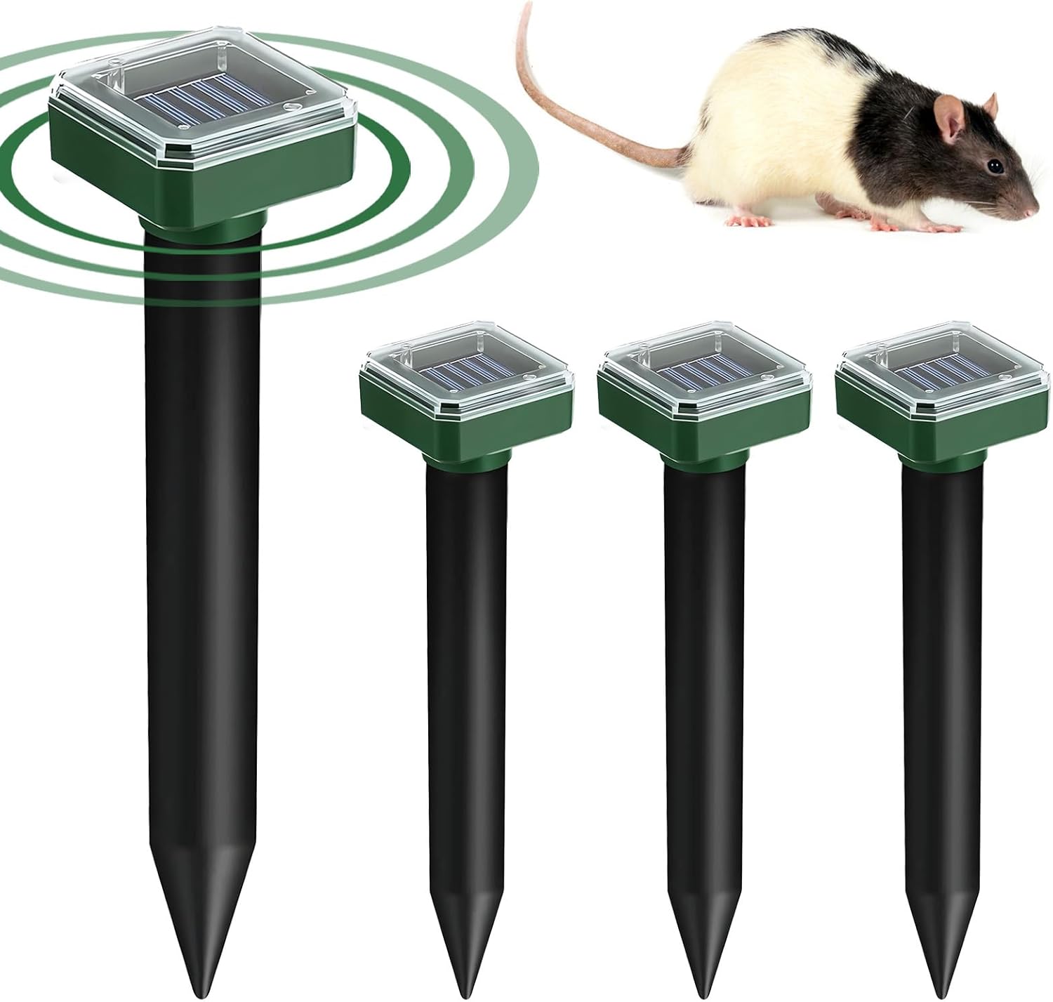 Lot De 8 Pics Repulsifs A Ultrasons Pour Taupes, Serpents Et Campagnols A Energie Solaire Pour Pelouse Jardin Et Cour Repulsif A Sardines Trimec 92379860